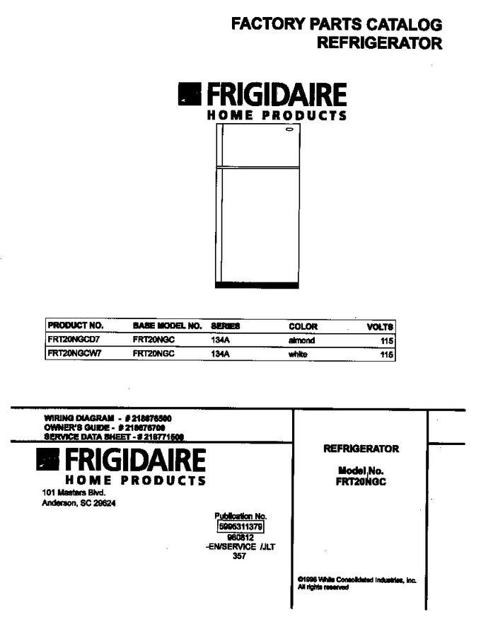Diagram for FRT20NGCW7