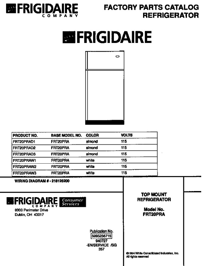 Diagram for FRT20PRAD2