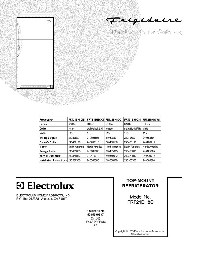 Diagram for FRT21BH8CQ1