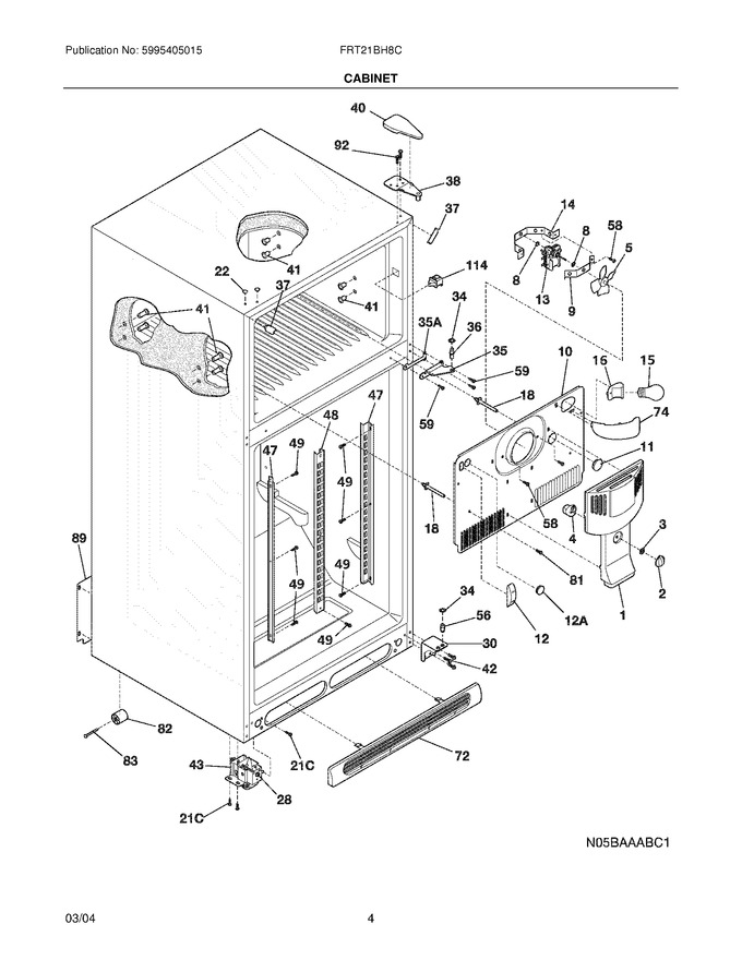 Diagram for FRT21BH8CW2