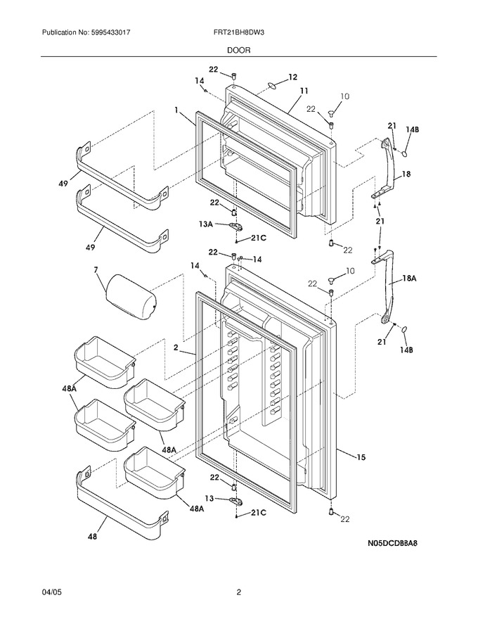 Diagram for FRT21BH8DW3