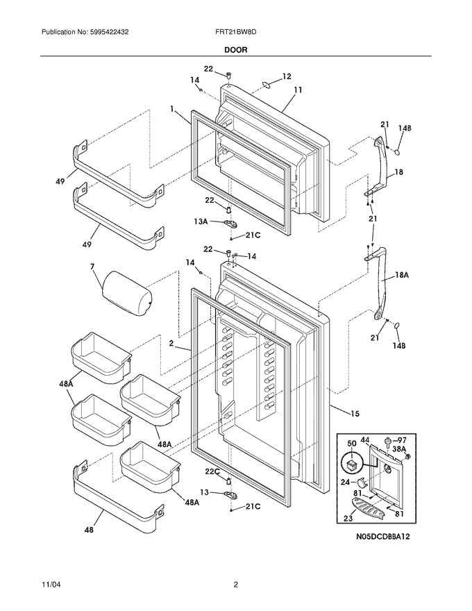 Diagram for FRT21BW8DW0