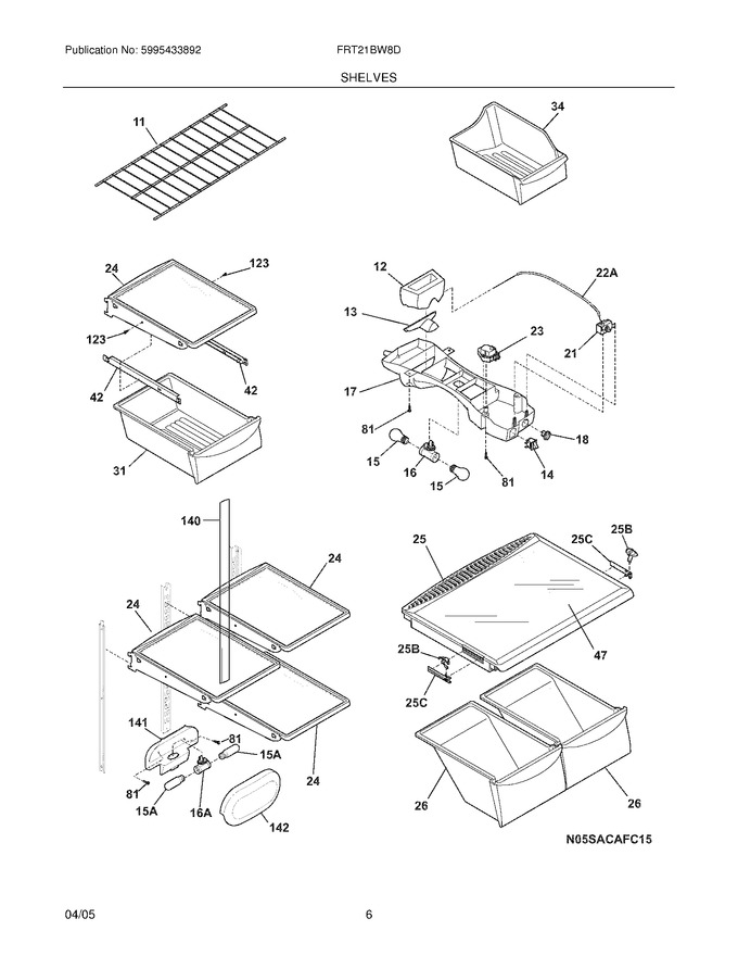 Diagram for FRT21BW8DB1
