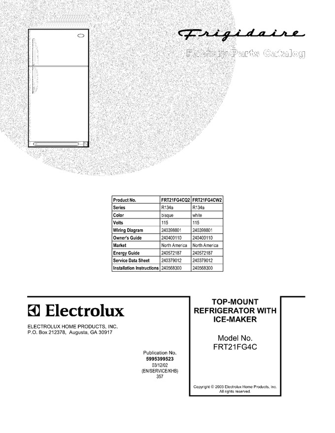 Diagram for FRT21FG4CQ2