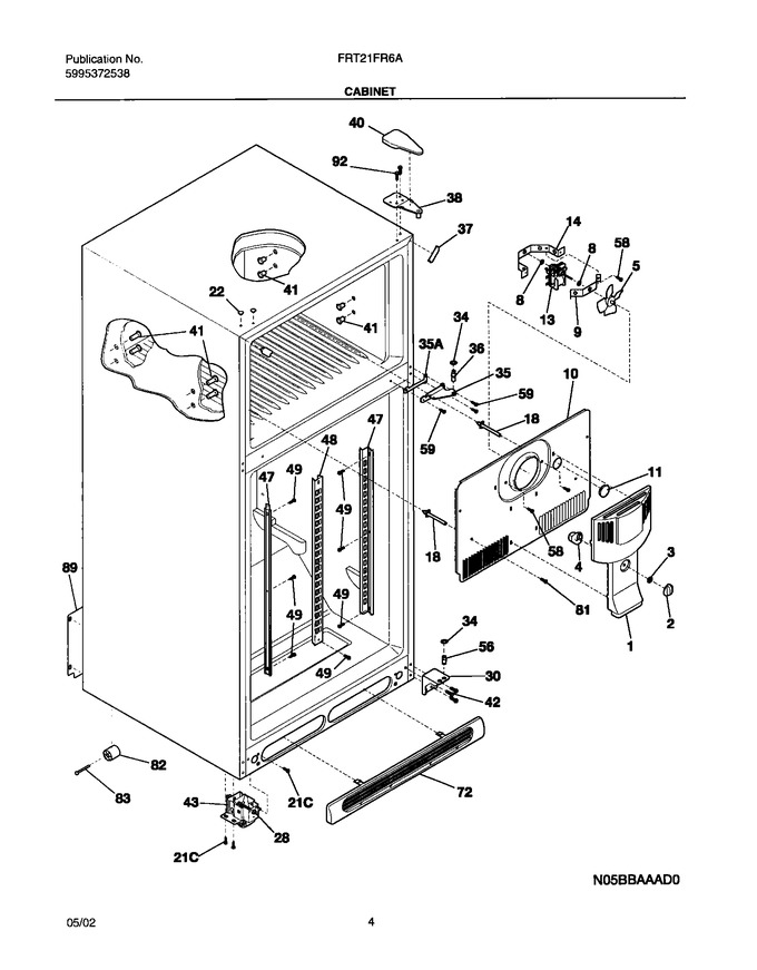 Diagram for FRT21FR6AB5