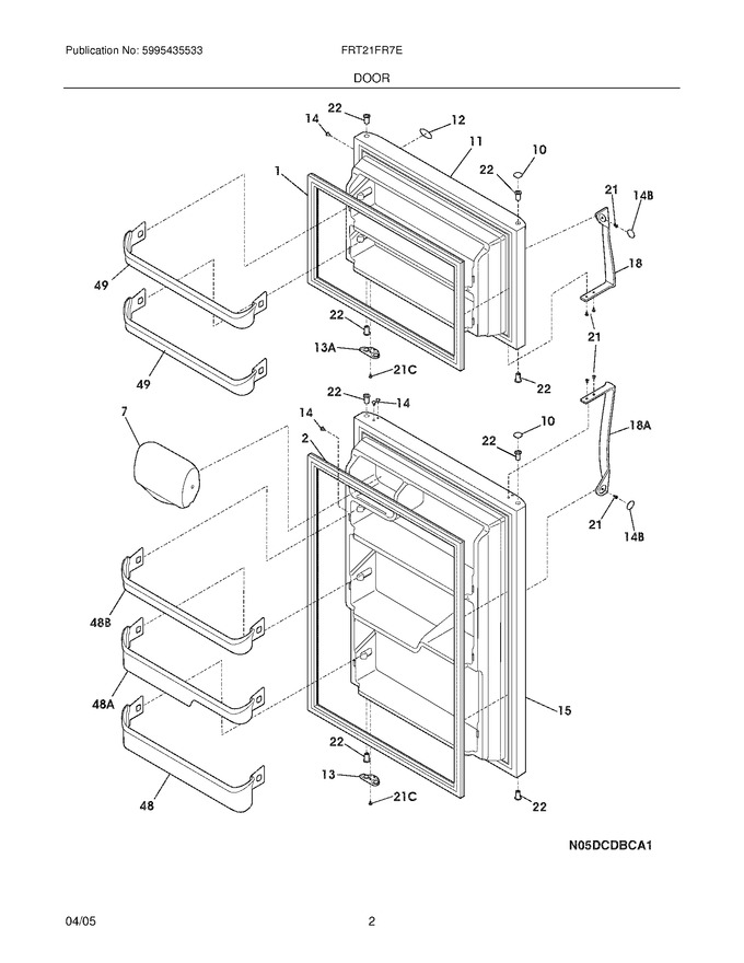 Diagram for FRT21FR7EB3