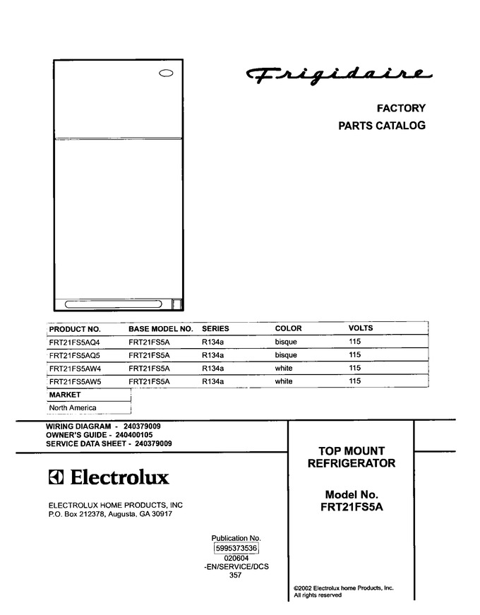 Diagram for FRT21FS5AQ5