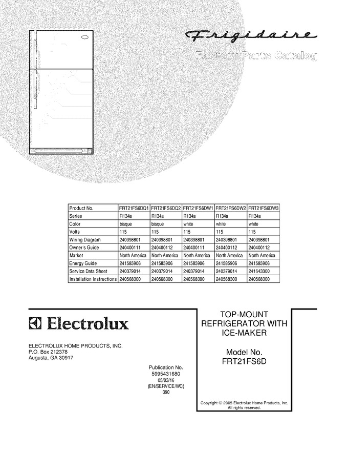 Diagram for FRT21FS6DW1