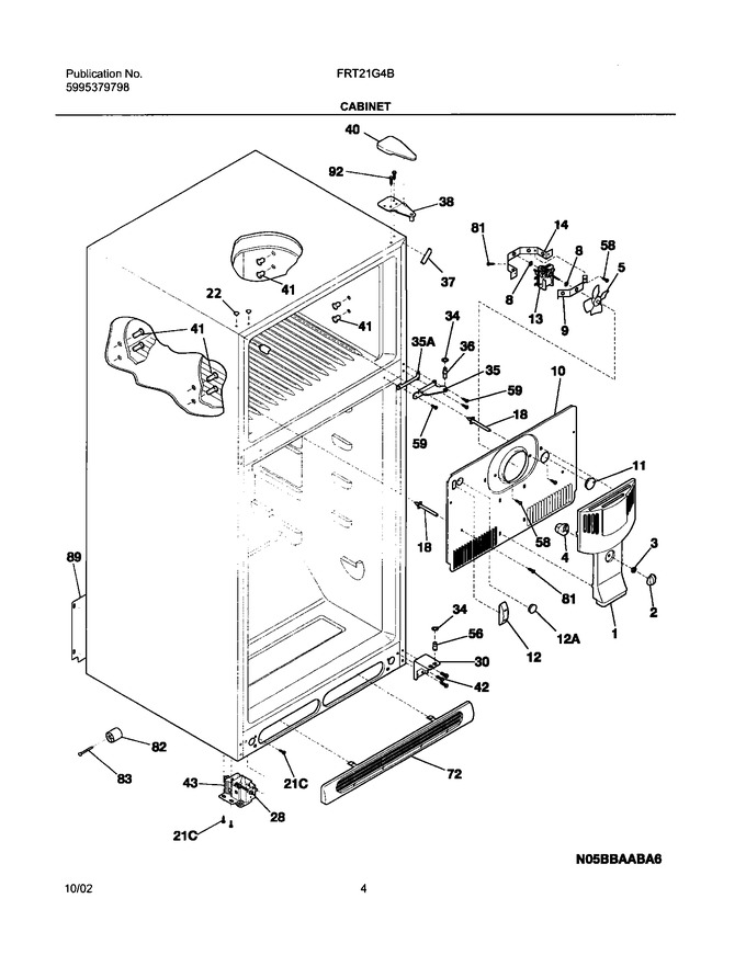 Diagram for FRT21G4BW4