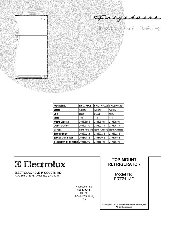 Diagram for FRT21H8CB1
