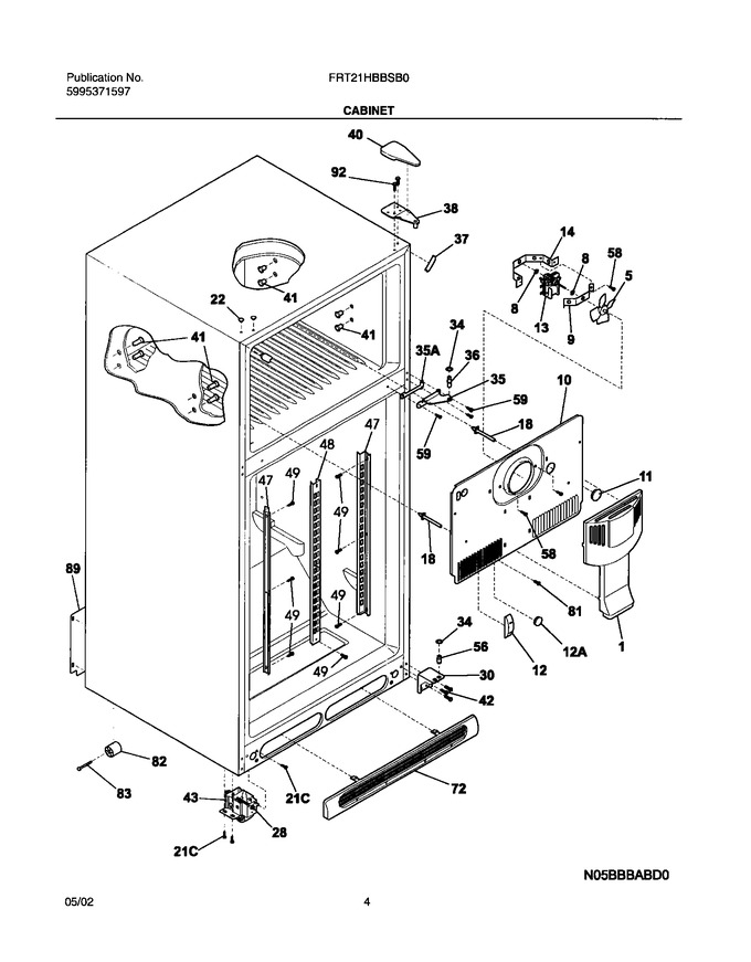 Diagram for FRT21HBBSB0