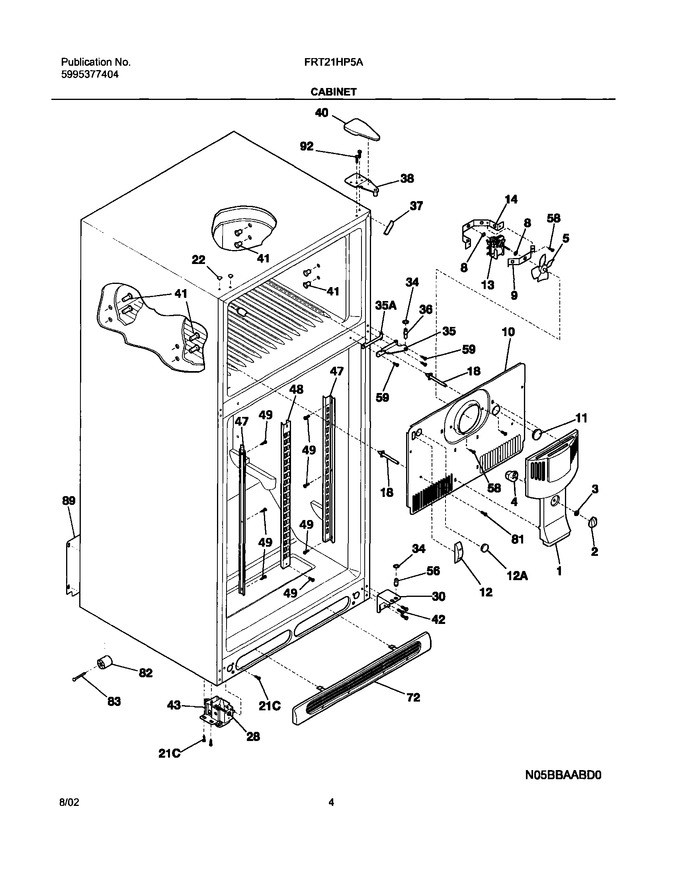 Diagram for FRT21HP5AW3