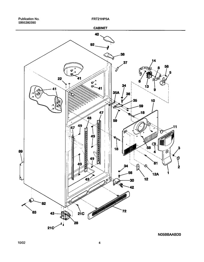 Diagram for FRT21HP5AQ4