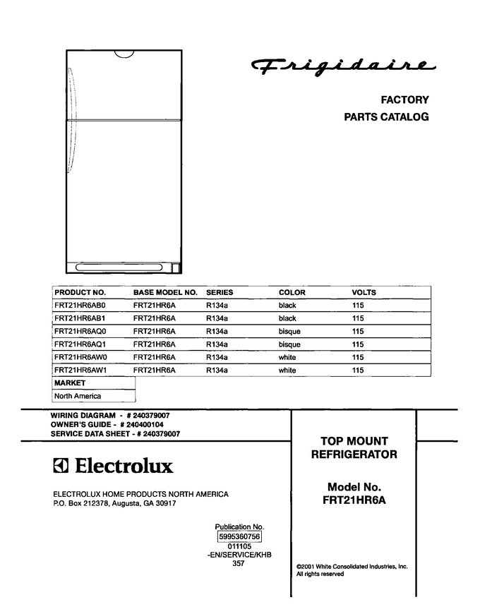 Diagram for FRT21HR6AW1