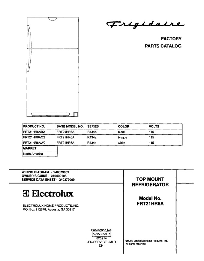 Diagram for FRT21HR6AQ2