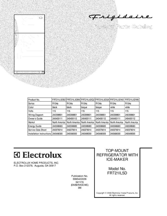 Diagram for FRT21IL5DQ2