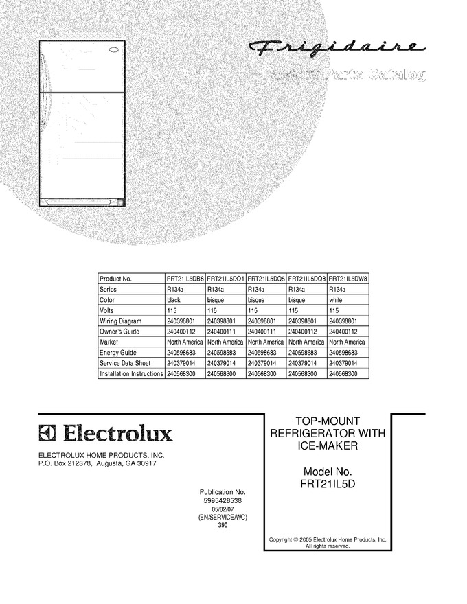 Diagram for FRT21IL5DQ1