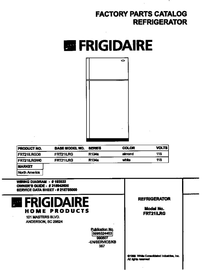 Diagram for FRT21ILRGW0
