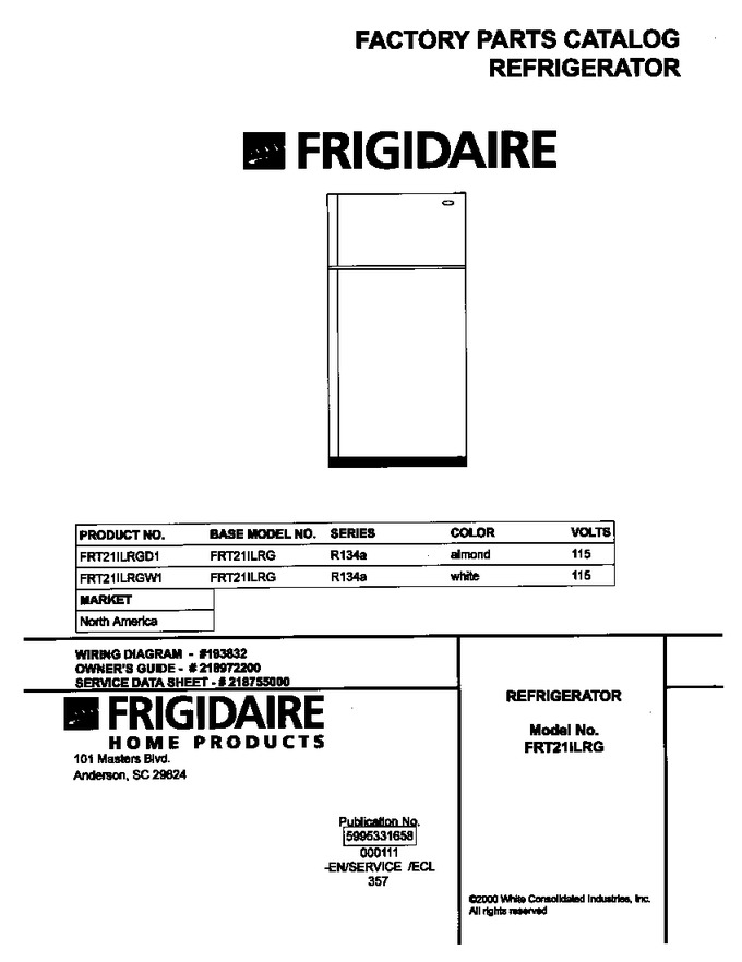 Diagram for FRT21ILRGW1