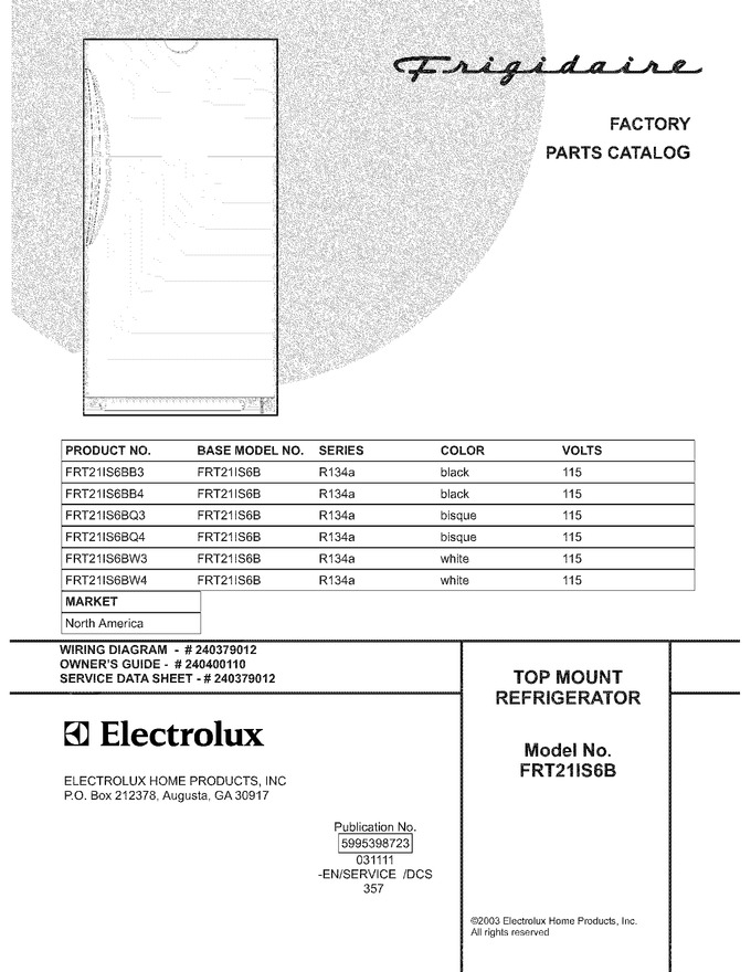 Diagram for FRT21IS6BW3