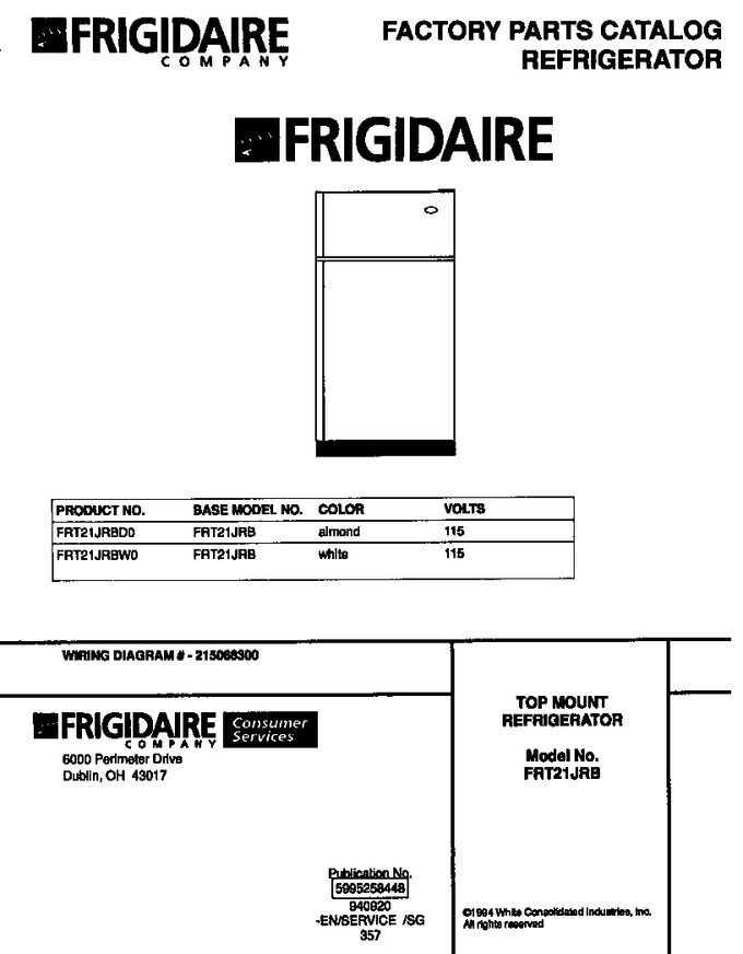 Diagram for FRT21JRBW0