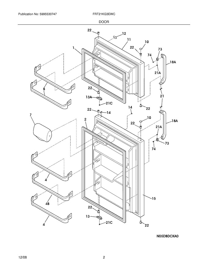 Diagram for FRT21KG3EWC