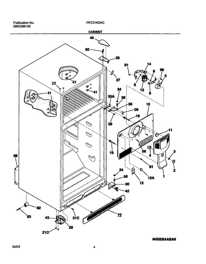 Diagram for FRT21KG4CW0