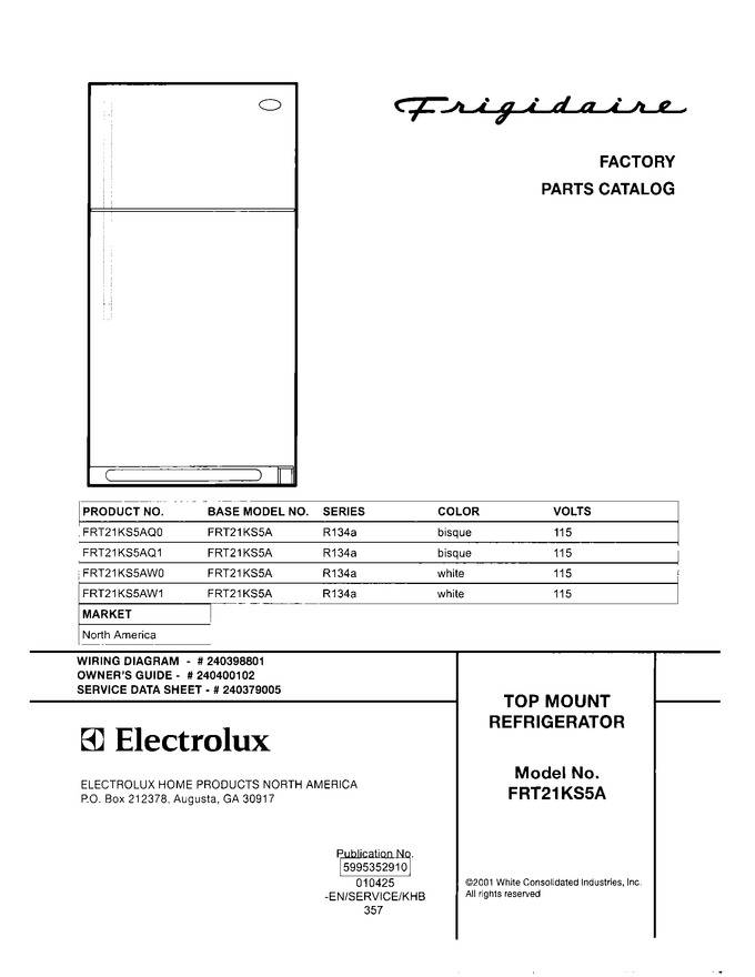 Diagram for FRT21KS5AW1