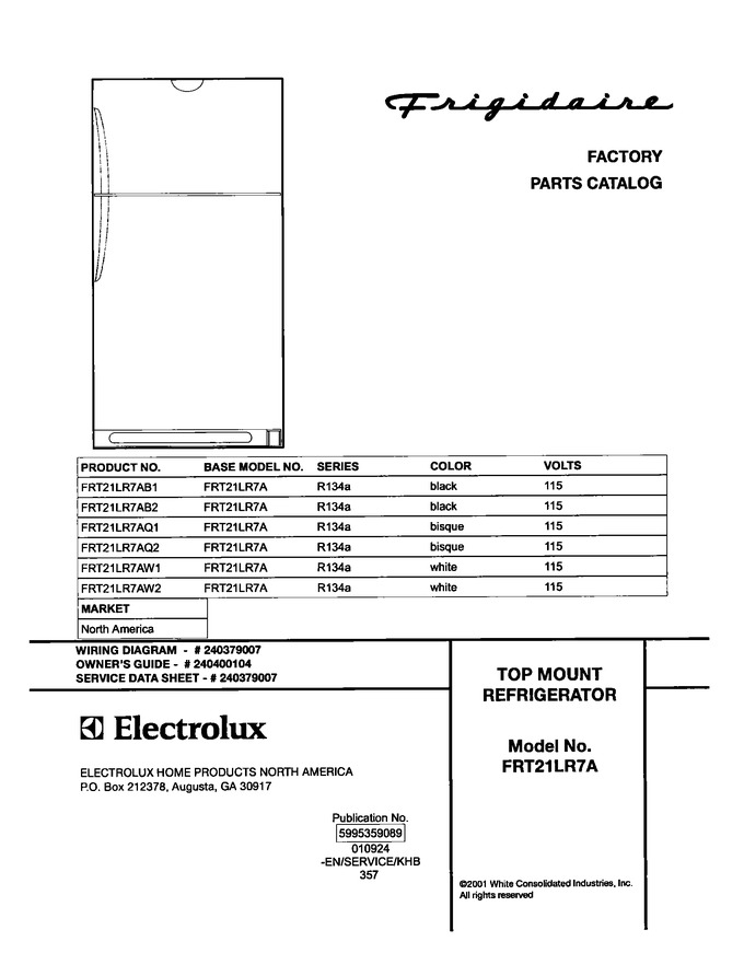 Diagram for FRT21LR7AW2