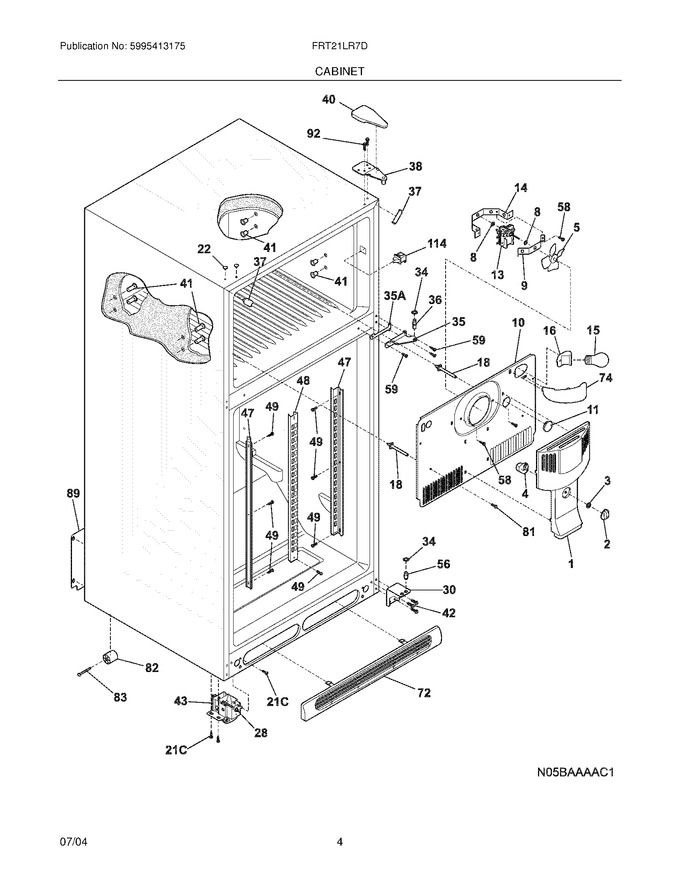 Diagram for FRT21LR7DS0