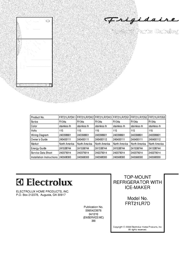 Diagram for FRT21LR7DS2