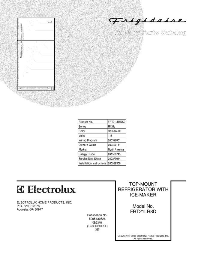 Diagram for FRT21LR8DK2
