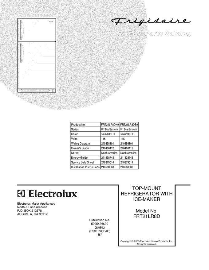 Diagram for FRT21LR8DK9