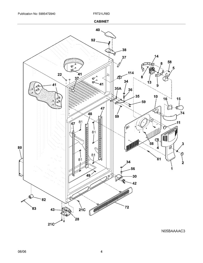 Diagram for FRT21LR8DSA