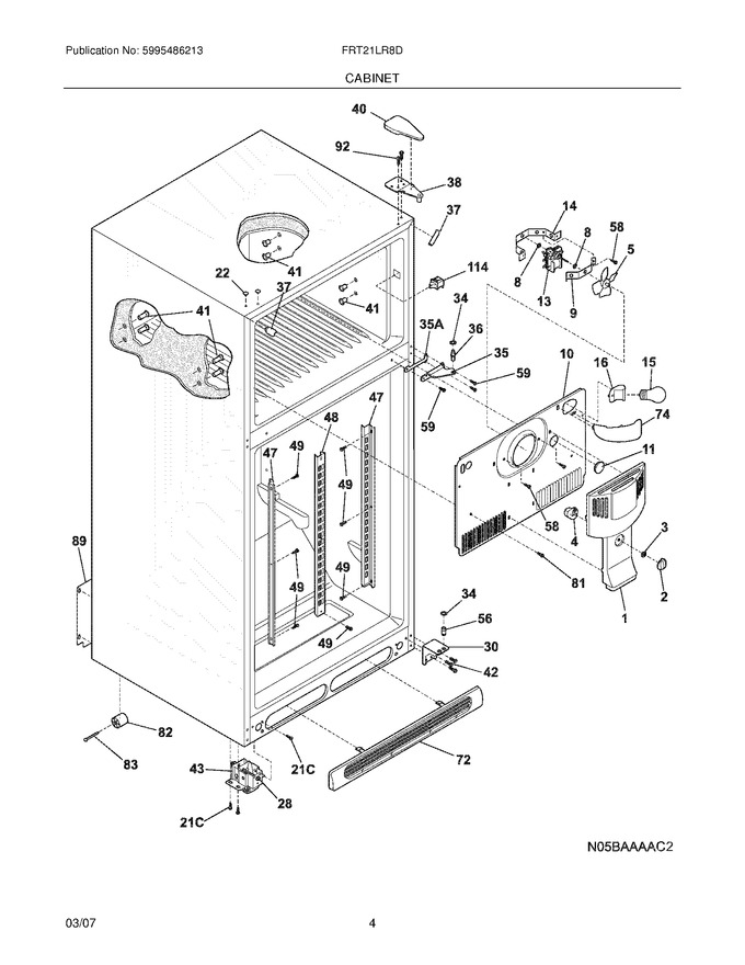 Diagram for FRT21LR8DSC