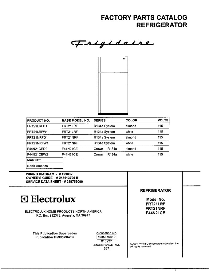 Diagram for FRT21LRFW2