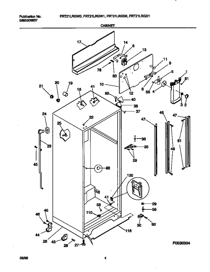 Diagram for FRT21LRGW1