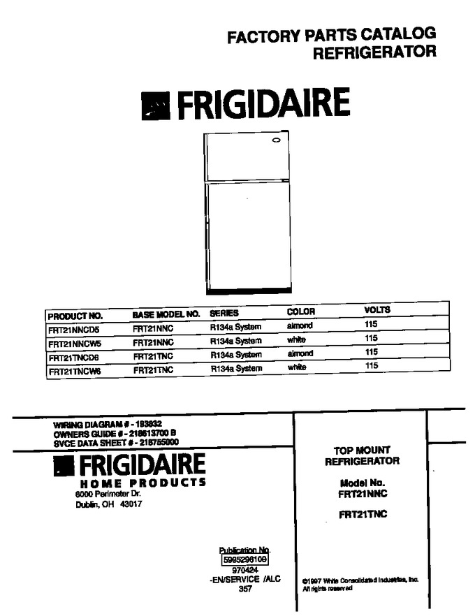 Diagram for FRT21NNCW5