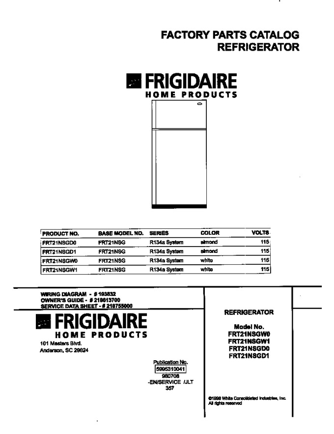 Diagram for FRT21NSGW1