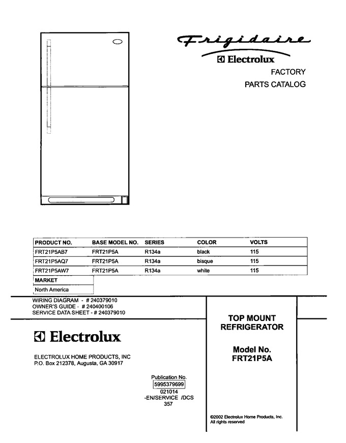 Diagram for FRT21P5AW7