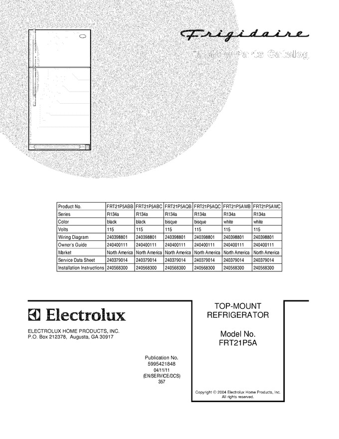 Diagram for FRT21P5AQC