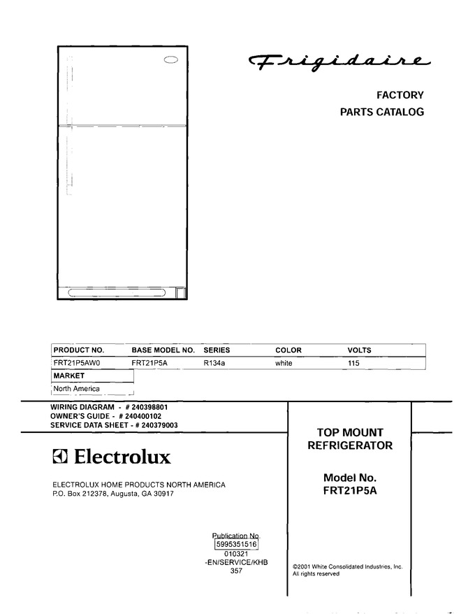 Diagram for FRT21P5AW0