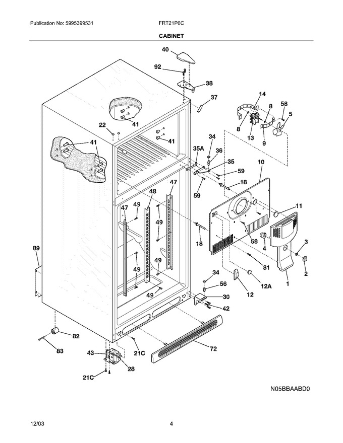 Diagram for FRT21P6CW2