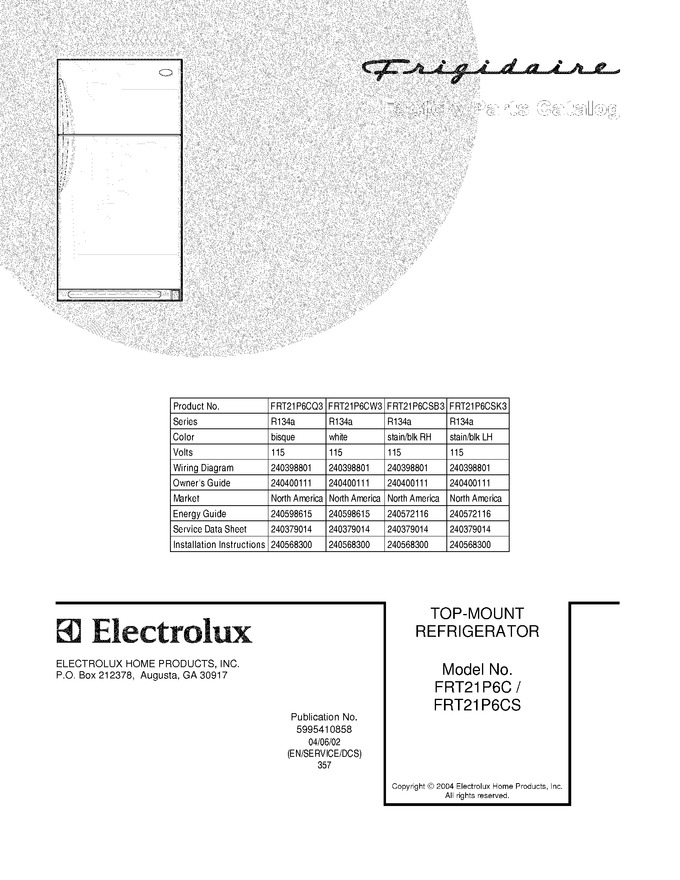 Diagram for FRT21P6CQ3