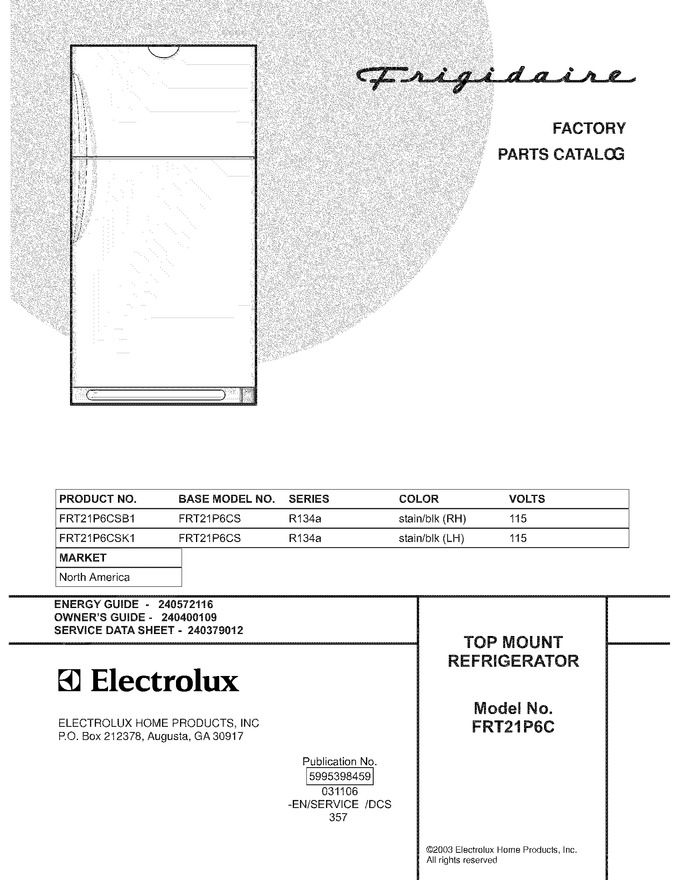 Diagram for FRT21P6CSK1