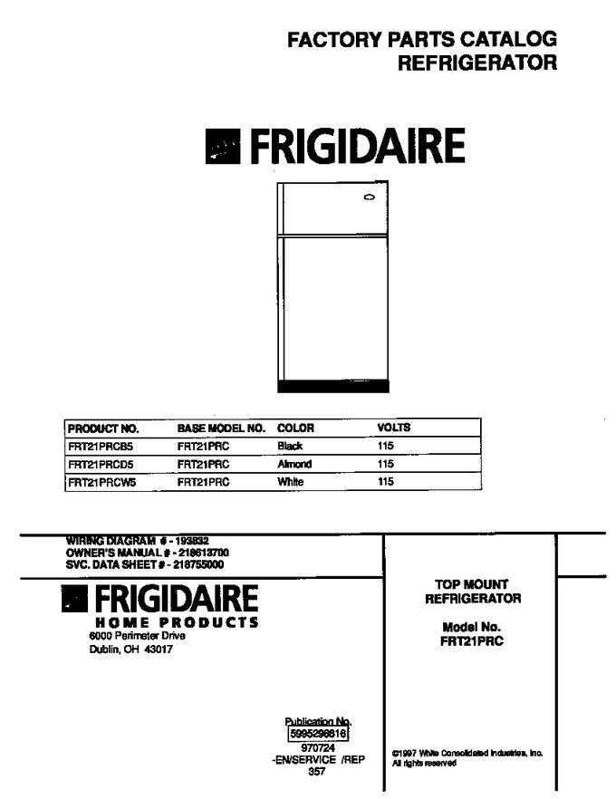 Diagram for FRT21PRCB5