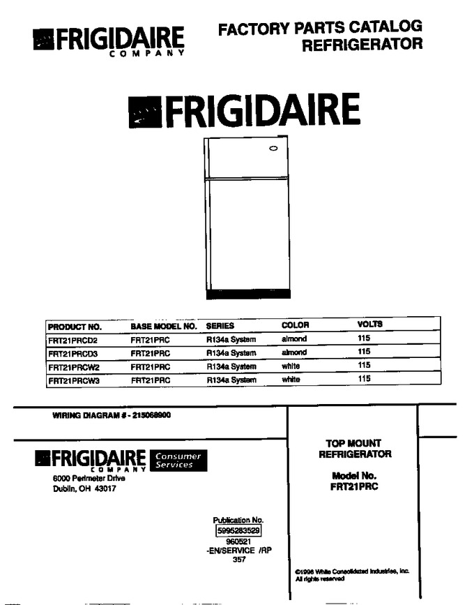 Diagram for FRT21PRCW3