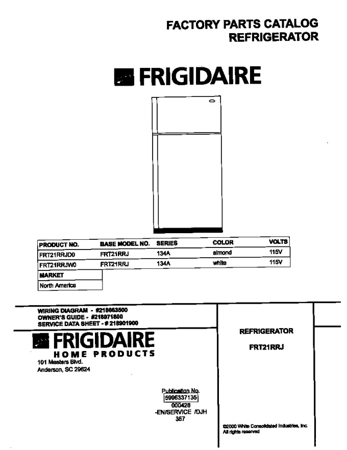 Diagram for FRT21RRJW0