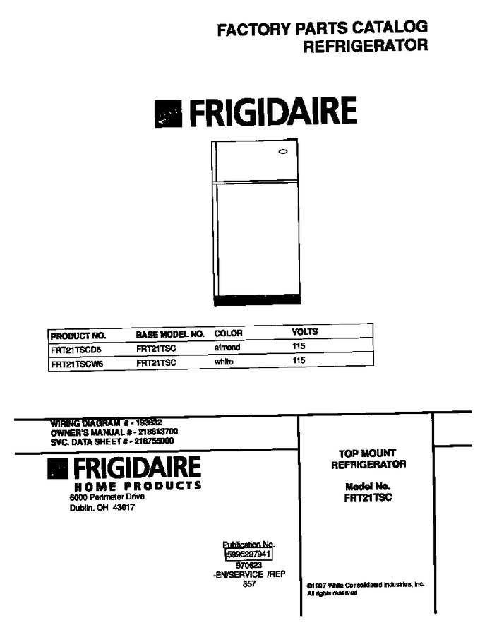 Diagram for FRT21TSCD6