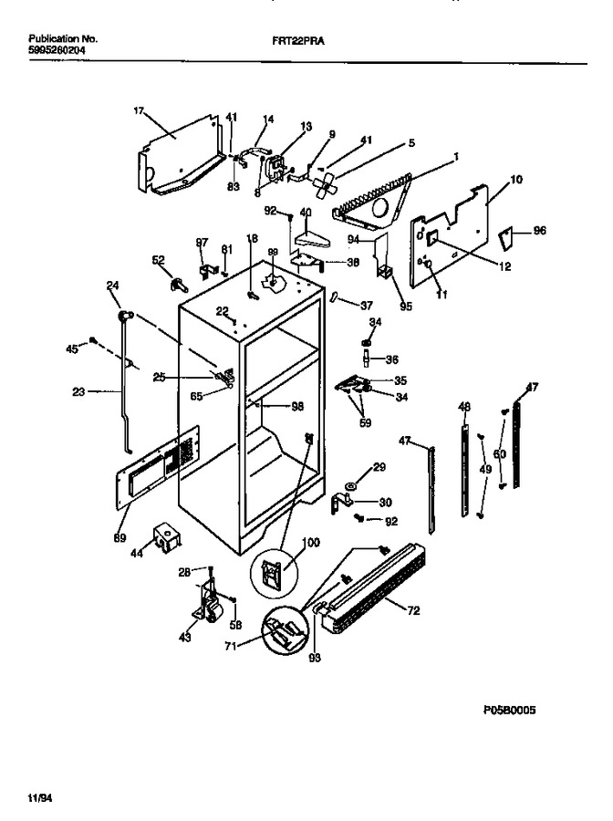Diagram for FRT22PRAW1